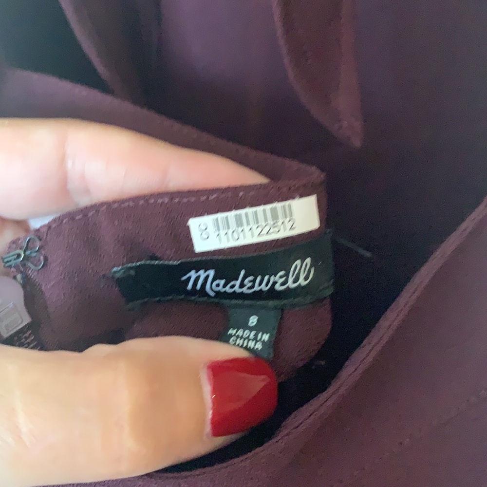 Sleeveless Wide-Leg Jumpsuit in Deep Burgundy - Picture 6 of 7